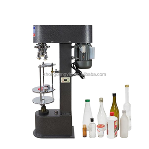 Semi Automatic and Manual Semi Aluminum Cap Capping Machine for Beverage <b>Juice</b> Wine <b>Glass</b> <b>Bottle</b> Small Desktop New High Speed - Product Image 1