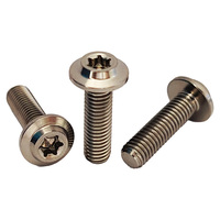 Vis en titane GR5 M5*18mm, prix usine, vis à tête parapluie, vis à tête Torx interne, vis de frein de haute qualité