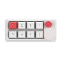 K815 RGB 8 Tombol Keypad Berkabel Hot Swap RGB Keyboard Mekanik Gaming Numerik Kecil Dengan Tombol Putar