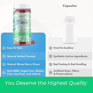 OEM Aide Hydratation Équilibre de l'eau Maintenir l'équilibre des fluides Supplément <span class=keywords><strong>diurétique</strong></span> Rétention d'eau Pissenlit Eau loin Gummies - Product Image 4