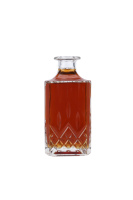 맞춤형 500ml 700ml 750ml 정신 진 위스키 보드카 브랜디 주류 글리프 유리 병
