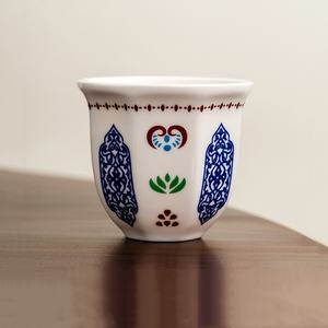 Logotipo personalizado 170ml 250ml Tazas de café expreso de Oriente Medio Tazas tradicionales de porcelana árabe Cawa - Product Image 6