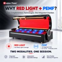 Lit de thérapie par lumière rouge et infrarouge Magique Power Biohacking PEMF 72HZ RLT PDT, machine commerciale pour le corps entier, à LED rouges, à vendre