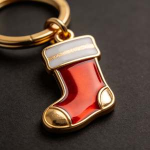 Porte-clés promotionnel de Noël en métal, en alliage de zinc, pour les campagnes de vacances et les projets de sensibilisation à la marque - Product Image 3