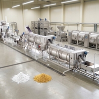 Industriële productielijn voor aardappelvlokken met digitale stoomregeling voor uniforme droogkwaliteit en het maken van instant aardappelpureepoeder