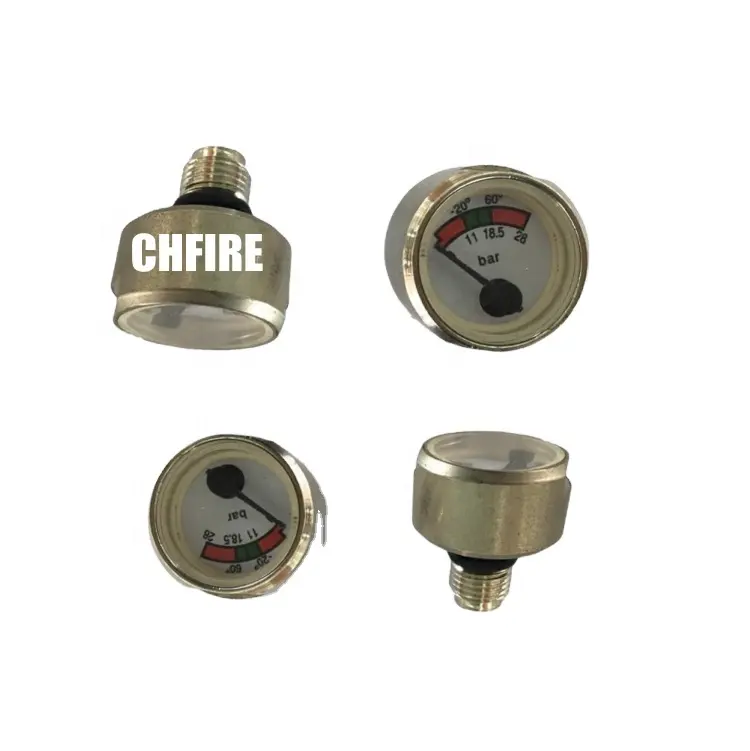 CHFIRE Manometer pengukur tekanan tabung, alat ukur tekanan untuk Pemadam Api