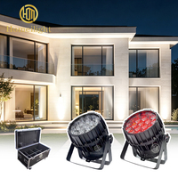 Projecteur PAR LED RGBW 19x15W avec zoom, étanche IP65, DMX512, angle de faisceau 8-60 degrés, pour événements extérieurs et fêtes