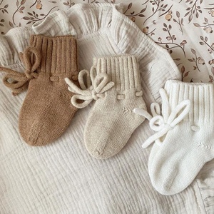 Ins vendita calda <span class=keywords><strong>neonato</strong></span> <span class=keywords><strong>neonato</strong></span> <span class=keywords><strong>a</strong></span> <span class=keywords><strong>maglia</strong></span> scarpe calzino 100% lana Merino scarpette per neonati da 0 <span class=keywords><strong>a</strong></span> 3 mesi - Product Image 4