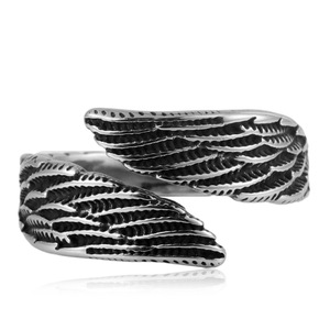 yunnique Men's <b>Titanium</b> Steel Spike <b>Ring</b> Snake Design Animal Zodiac Fashion Jewelry Gift Stainless Steel Oval Shape FY27017 - Product Image 4