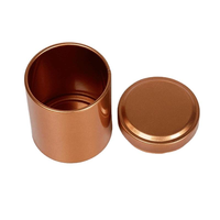 Petite boîte en fer blanc 45*65mm, petit récipient alimentaire pour café, thé, bonbons, thé en vrac, conteneur de rangement
