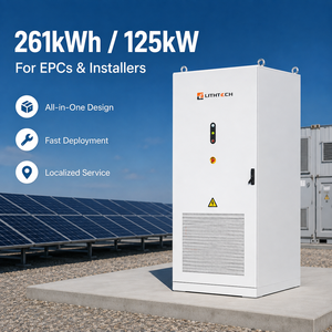 Système Solaire Industriel et Commercial de Stockage d'Énergie au Lithium en Conteneur, Générateur de Batterie Haute Tension 125 kW 261 kWh BESS - Product Image 2