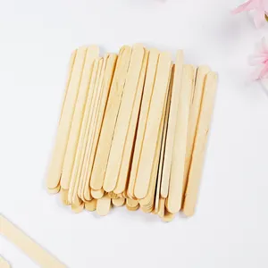 Hot Sales Cutting White Birch Wood Stick For Ice Cream Eco-Friendly Display Disposable Wooden Ice Cream Sticks