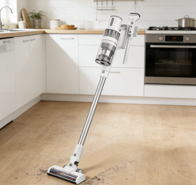 Portable Cordless Cyclone Bagless HEPA Filtration Dry Stick Vacuum Cleaner Lithium-Ion Battery 40-Minute Runtime for Home Hotel battery vacuum cleaner