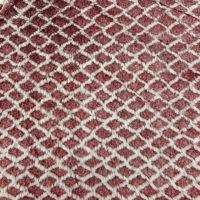 Tissu Jacquard à Poils Coupés Motif Échelle en Fausse Fourrure de Lapin pour Coussins de Canapé, Textiles de Maison et Vêtements - Grande Vente