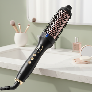 <span class=keywords><strong>Brosse</strong></span> électrique pour boucler et lisser les <span class=keywords><strong>cheveux</strong></span>, technologie à ions négatifs, chauffage en céramique, 4 réglages de température pour un usage en salon et à domicile - Product Image 2