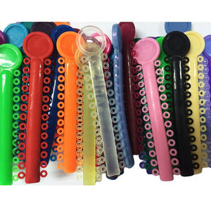 Attaches élastiques orthodontiques multicolores, accessoires pour appareils dentaires - Product Image 1
