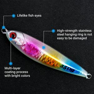 Direct usine 60g-250g Leurre jig métallique lumineux à lancer longue distance pour la pêche au jigging lent des poissons prédateurs en haute <span class=keywords><strong>mer</strong></span> - Product Image 3