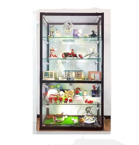 <span class=keywords><strong>Vitrine</strong></span> murale en aluminium Offre Spéciale <span class=keywords><strong>Vitrine</strong></span> en verre trempé <span class=keywords><strong>Vitrine</strong></span> de magasin de fumée bon marché avec lumière LED et étagères - Product Image 4
