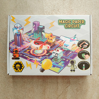 LASIVE TOYS Kit STEM de Circuitos de Papel Mágico, Juguete de Construcción Eléctrico Conductivo para Niños con Efectos de Luz y Gravedad