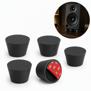 Factory Custom <b>Silicone</b> Rubber Speaker Isolation Pad Studio Monitor Vibration Damper OEM Molding Service Acoustic Hifi Audio - Product Image 3