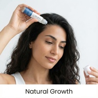 Suero para el Crecimiento del Cabello en Roll-on, Fácil de Usar, Orgánico, con Romero y Jengibre, para el Tratamiento de la Caída del Cabello