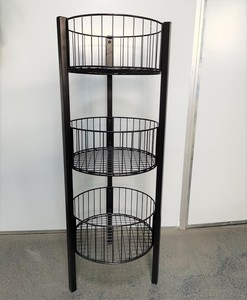 Kruidenierswinkel Ronde Metalen Vloer Staande Chipszakken <span class=keywords><strong>Display</strong></span> Rekken Candybar Stand 4-Tier Draad Dump Bin <span class=keywords><strong>Display</strong></span> - Product Image 3