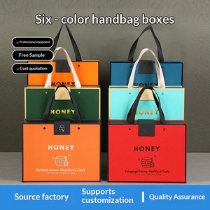 Luxury Honey Gift <b>Box</b> with <b>Glass</b> Jar, Custom Logo, Premium Handle Design - Product Image 3