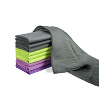 Chiffons de nettoyage en microfibre, lot de 8 pièces pour voiture et cuisine, chiffons de polissage carrés de 30x30 cm