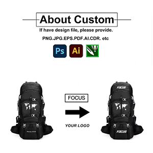 Biểu Tượng Tùy Chỉnh Du Lịch Ngoài Trời Đi Bộ Đường Dài Ba Lô <span class=keywords><strong>75</strong></span> Lít Ultralight Chống Trộm Không Thấm Nước Leo Núi Đi Xe Đạp Cắm Trại Leo Núi Ba Lô - Product Image 2