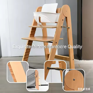 <span class=keywords><strong>Chaise</strong></span> à bascule réglable en bois massif moderne pour enfants - Sûre, écologique et confortable - Product Image 4
