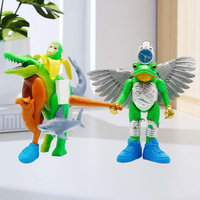 HY AI Toy Figure kerajinan Tung Tung Sahur patung Tralalero Tralala tokoh aksi model hiu hadiah ornamen koleksi