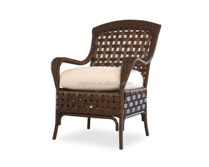 Ensemble de table et de chaises rondes en rotin tressé pour patio extérieur vintage magnifique fait à la main - Product Image 6