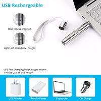 Pointeur laser pour chien 3-en-1 multi-angles, rechargeable par USB, en acier inoxydable écologique, avec LED, pour l'entraînement interactif en intérieur et en extérieur