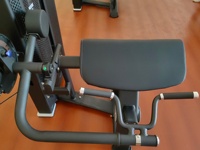 Machine à curls pour biceps réglable, équipement de fitness durable pour l'entraînement de la force des bras et du dos, avec sélection de charge par broche