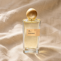 Flacon de parfum personnalisé 100ml 50ml 30ml rectangulaire avec vaporisateur à fine brume, faible MOQ, nouveau design.