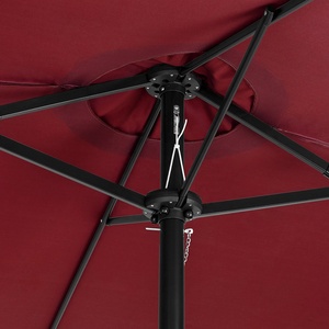 Double Sided Mercato Patio Ombrello Esterno 15 Piedi di Alluminio <span class=keywords><strong>Giardino</strong></span> Doppia Sole Baldacchino con Manovella - Product Image 4