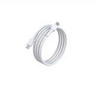 Cable USB Tipo-C a Tipo-C TKT con Malla de Protección, Revestimiento de TPE Resistente a las Manchas, Carga Rápida PD, 1M de Longitud para iPhone, Laptop, Computadora