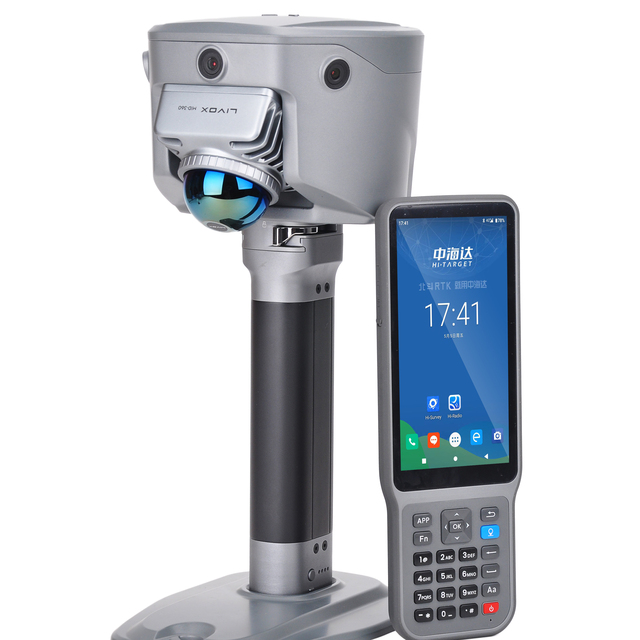 Hi-Target V6 Integrated SLAM RTK GNSS Receiver 3D LiDAR Laser Scanner IMU Tilt Survey With Built-in Full Protocol UHF Radio