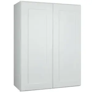 Wood kitchen wall cabinet rta wooden white Factory Direct Prices 30 inch tall two soft close doors