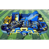 Parc de trampolines gonflables en PVC de qualité commerciale et divers jeux personnalisés, équipement de terrain de jeux extérieur pour la location