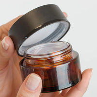 10g 15g 20g 30g 50g bouteilles cosmétiques en verre vert clair givré personnalisées 50ML 100ML bouteille cosmétique en verre dépoli de luxe vert