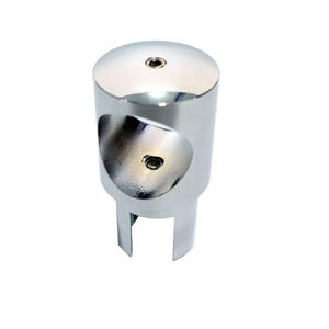 Connecteur de fixation pour porte de douche, tube rond universel, accessoires de porte en verre de salle de bain, pièces de fixation, support à bride - Product Image 5