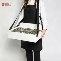 Plateau de service suspendu pour cannoli, portable, pour événements, banquets, mariages, traiteur, avec sangle d'épaule, pour desserts