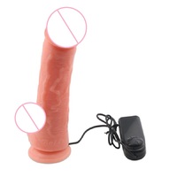 Grande sangle de pénis souple sur vibrant anal vibrer à distance femme poussant gode vibrateurs réalistes balle pour les femmes