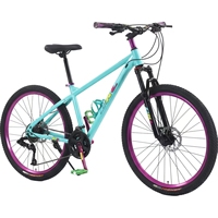 Vélos de montagne de course 24/26 pouces avec frein à disque, 24 vitesses, fourche en aluminium, suspension avant pour hommes