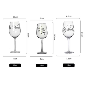 Copa de vino tinto de cristal sin plomo de lujo de alta calidad personalizada única personalizable regalos de venta <span class=keywords><strong>directa</strong></span> de fábrica compatibles con bricolaje - Product Image 3