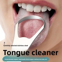 Grattoir lingual de haute qualité en acier inoxydable 304, écologique, étui de voyage, outil de soins bucco-dentaires recommandé par les dentistes, haleine fraîche