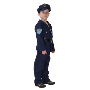 DX-B002005嘉年华儿童角色扮演警察服装热卖男孩角色扮演警察职业制服服装