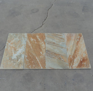 Dalles de quartzite jaune doré naturel, surface fendue, design moderne, applications extérieures, bord de piscine, salle de bain, villas - Product Image 4