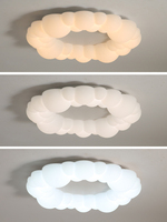 Atunus lampu gantung minimalis, lampu gantung minimalis nordic, desainer awan putih, lampu gantung langit-langit cocok untuk ruang makan kamar tidur ruang tamu